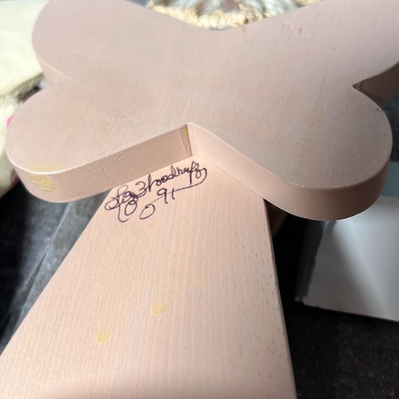 Vintage Hand Made Wooden Angels Made Bend Oregon - Picture 3 of 4